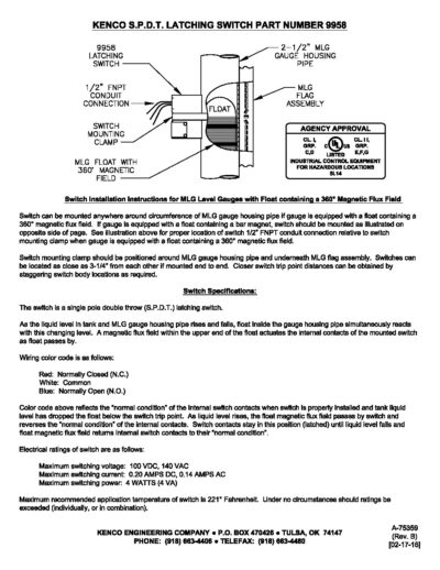 9958 INSTALL_75359 - Kenco