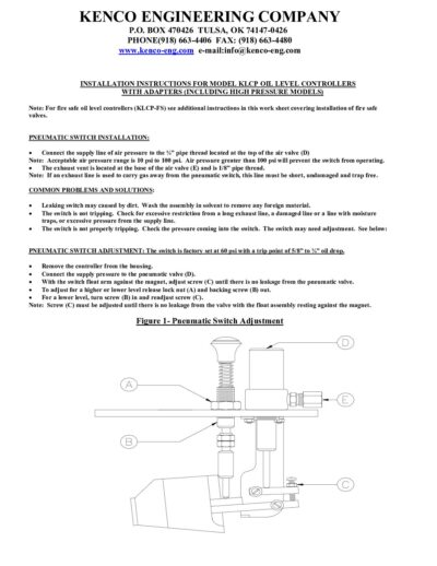 Controller-KLCP Install - Kenco