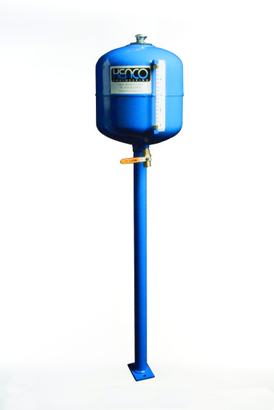 Blue tank and stand